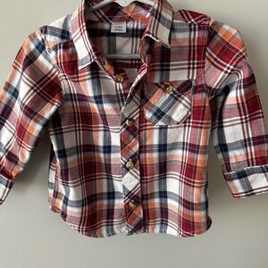 Old Navy 12-18M Boys Button Down Flannel